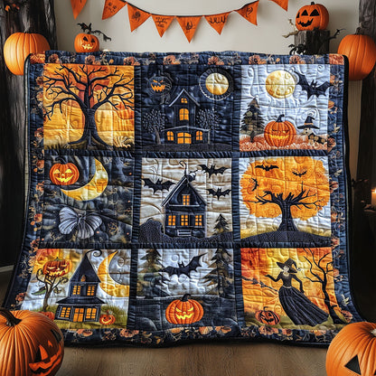 Halloween Scene SR2308032CL Quilt