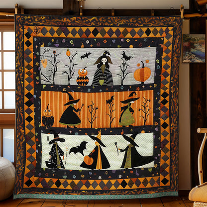 Halloween Witches' Flying Lessons WN3008046CL Quilt