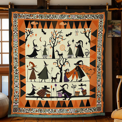 Halloween Witches' Forest Feast WN3008039CL Quilt