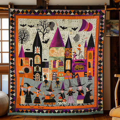 Halloween Witches' Trick Or Treat WN3008042CL Quilt