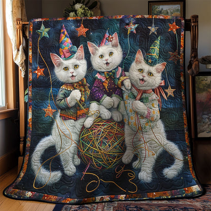 Happy Cat Party WM1608009CL Quilt