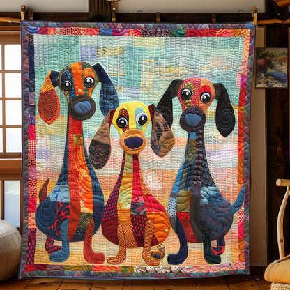 Happy Dachshund WN2208054CL Quilt