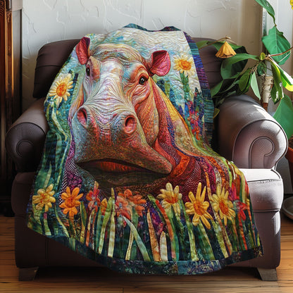 Happy Hippo WN0708062CL Quilt