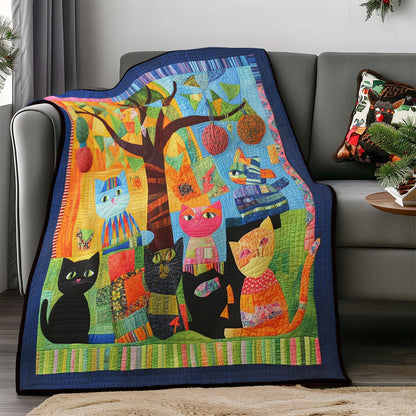 Happy Morning Cats WM0608015CL Quilt