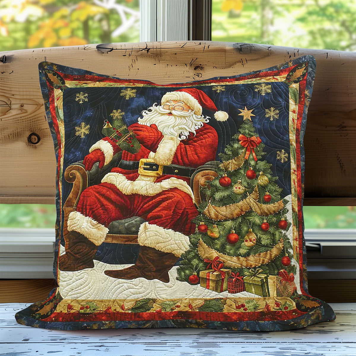 Happy Santa Claus WN2907070CL Pillow Case