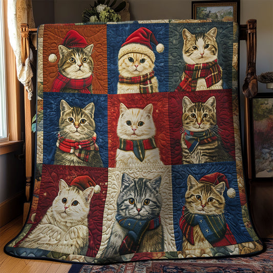 Happy Winter Cat WM2008031CL Quilt