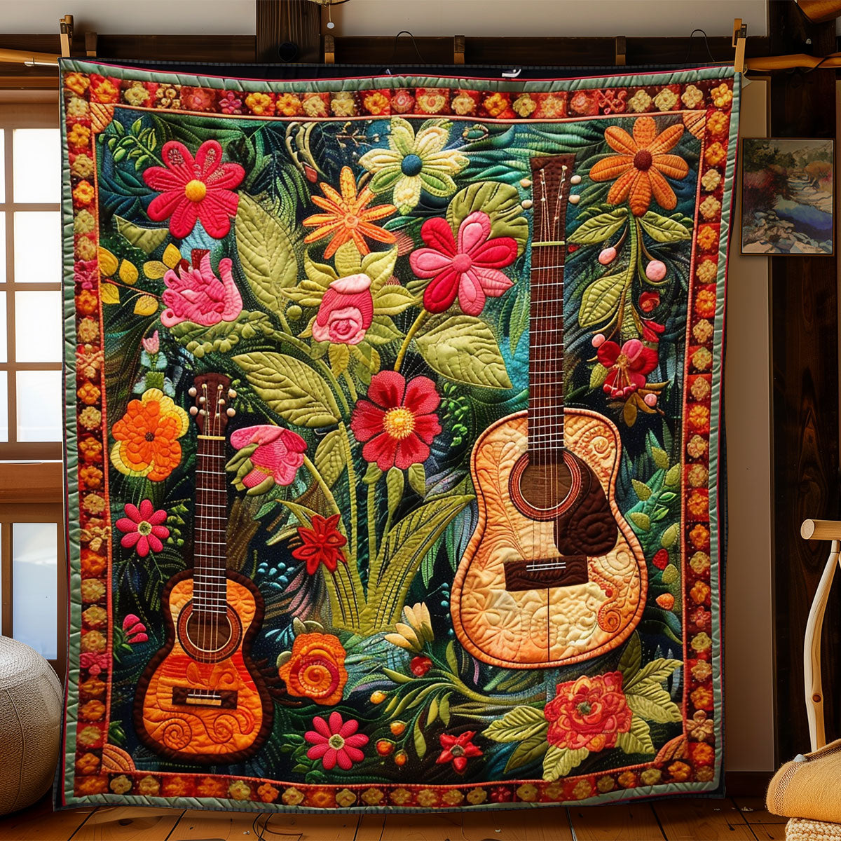 Harmony Guitar Garden WN2208130CL Quilt