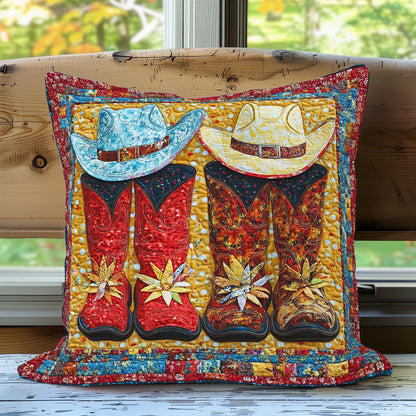 Hats & Boots WN0208078CL Quilt Pillow Case