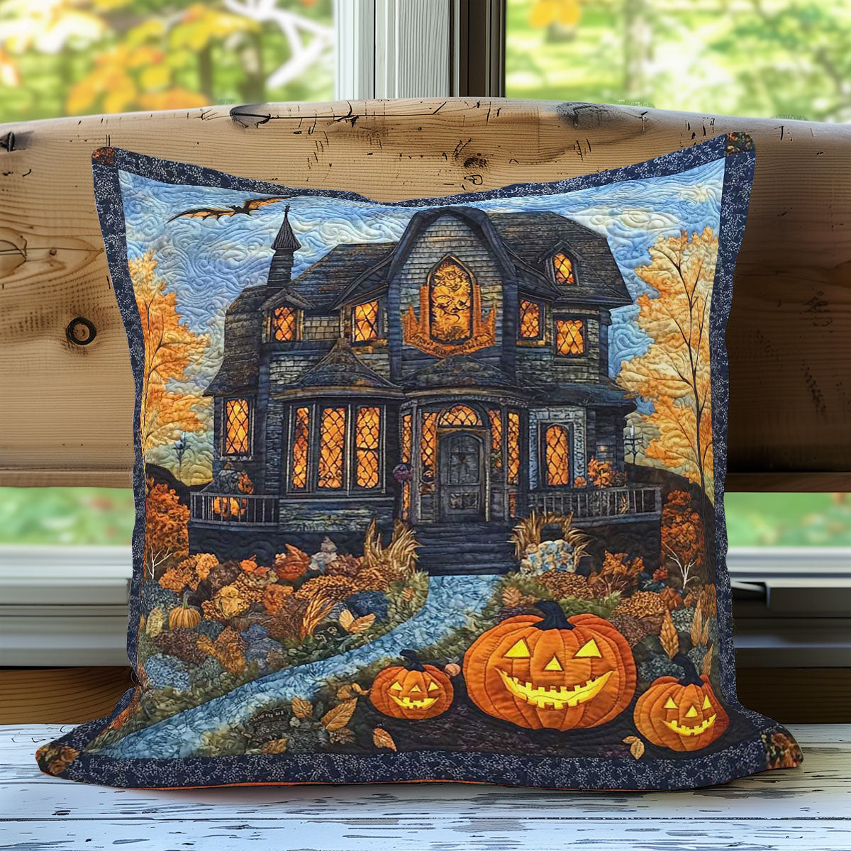 Haunted House WN0308047CL Quilt Pillow Case