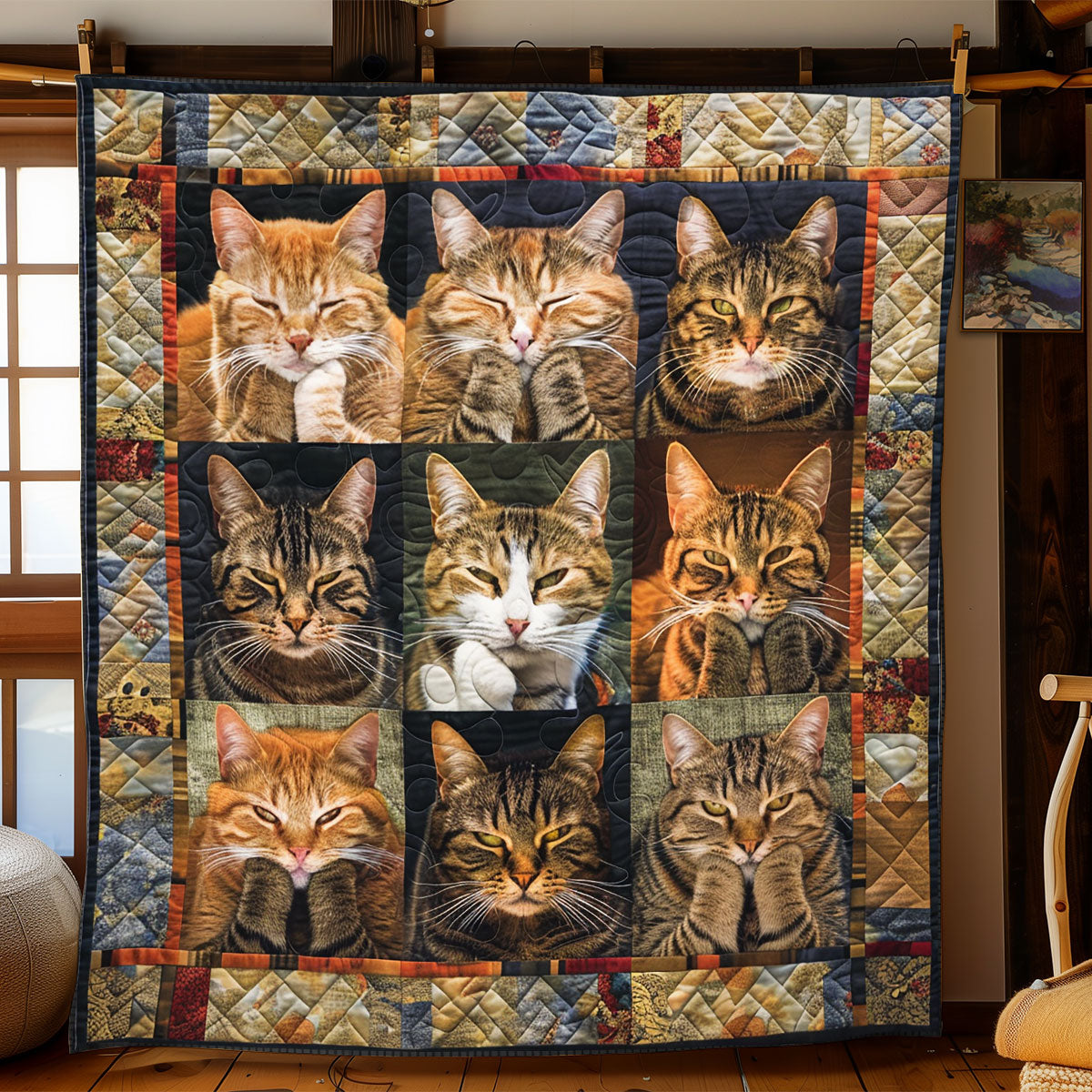 Headstrong Cats WN2208032CL Quilt