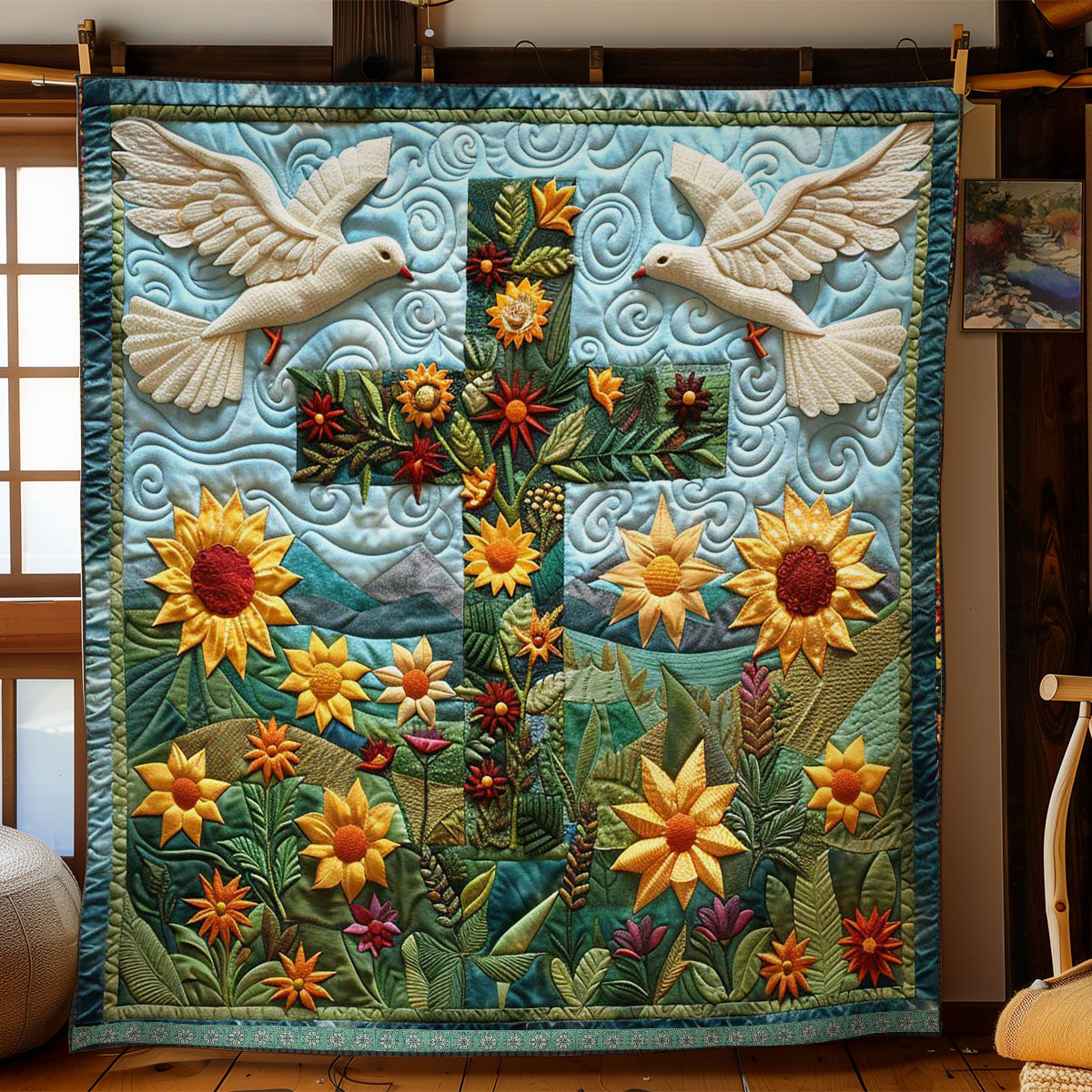 Heavenly Cross WN0509008CL Quilt