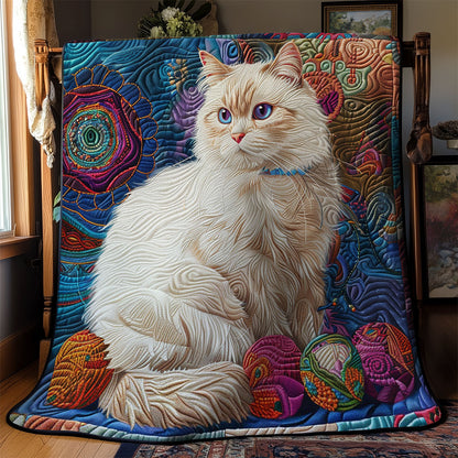 Hippie Cat WM2808029CL Quilt