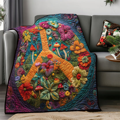 Hippie Peace WM0208019CL Quilt