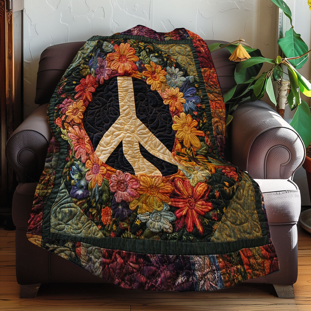 Hippie Peace WN0108066CL Quilt