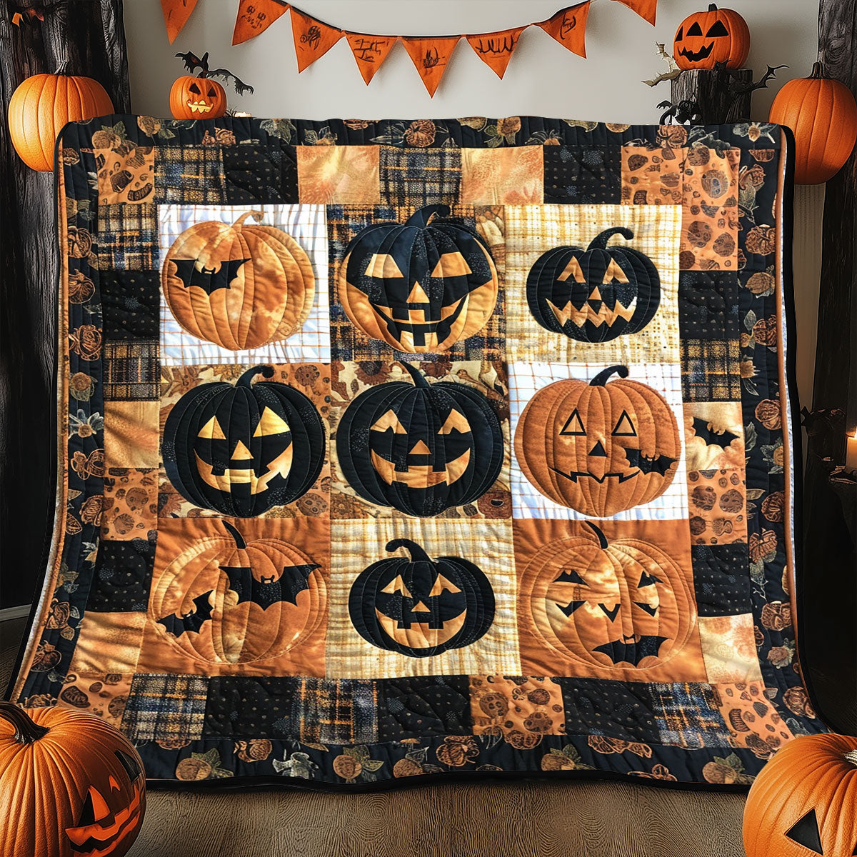 Horror Pumpkin SR2108026CL Quilt