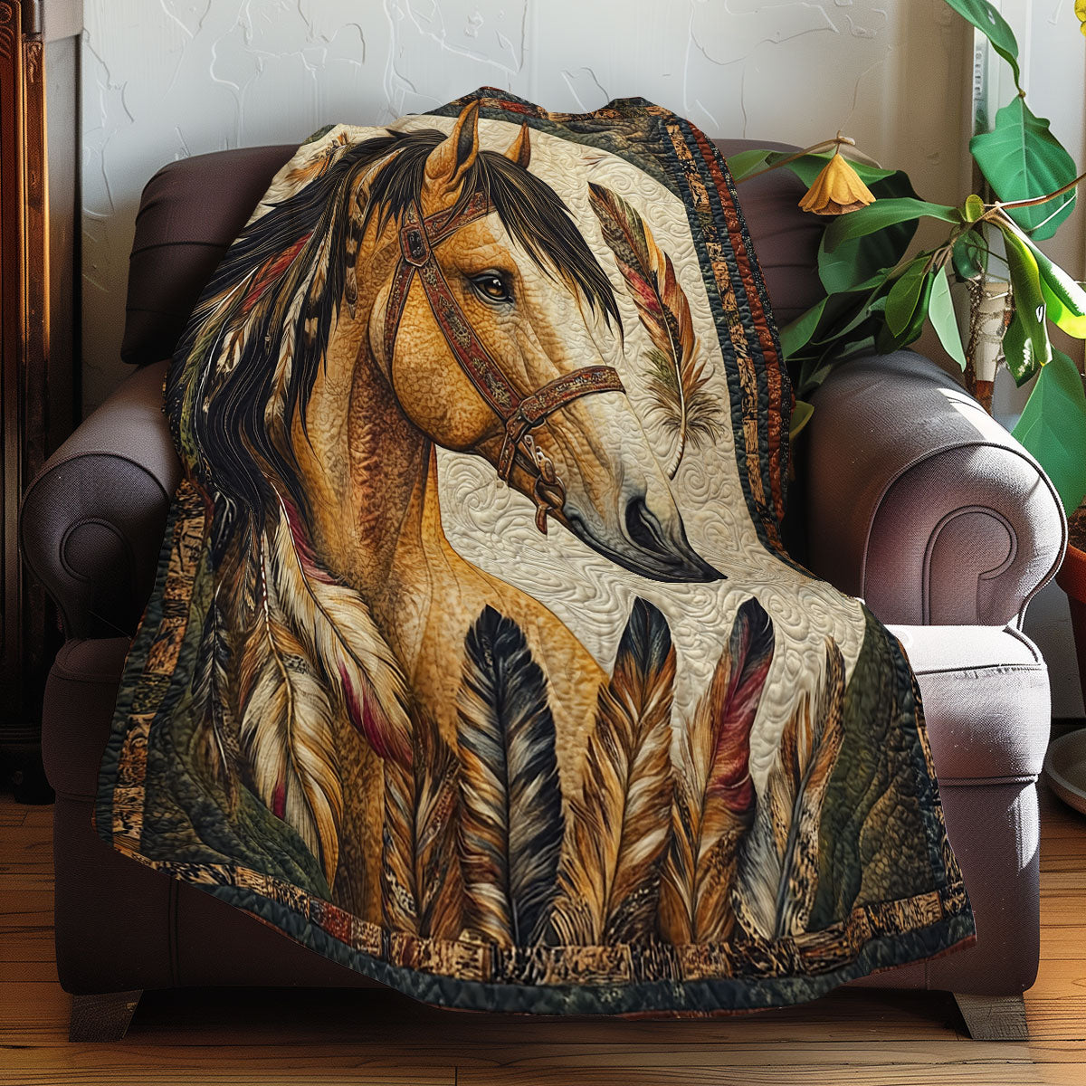 Horse And Feathers WN0108068CL Quilt