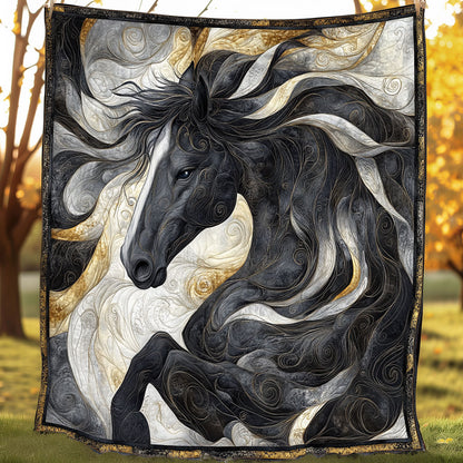 Artistic Black Horse SR0708018CL Quilt