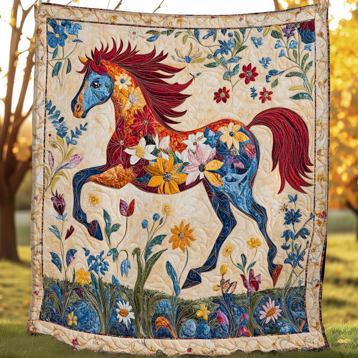 Vibrant Horse SR0808032CL Quilt