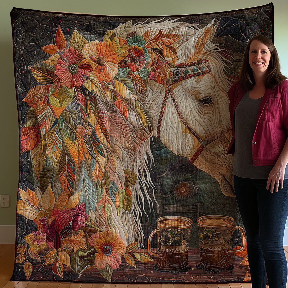 Horse Native WM2907003CL Quilt