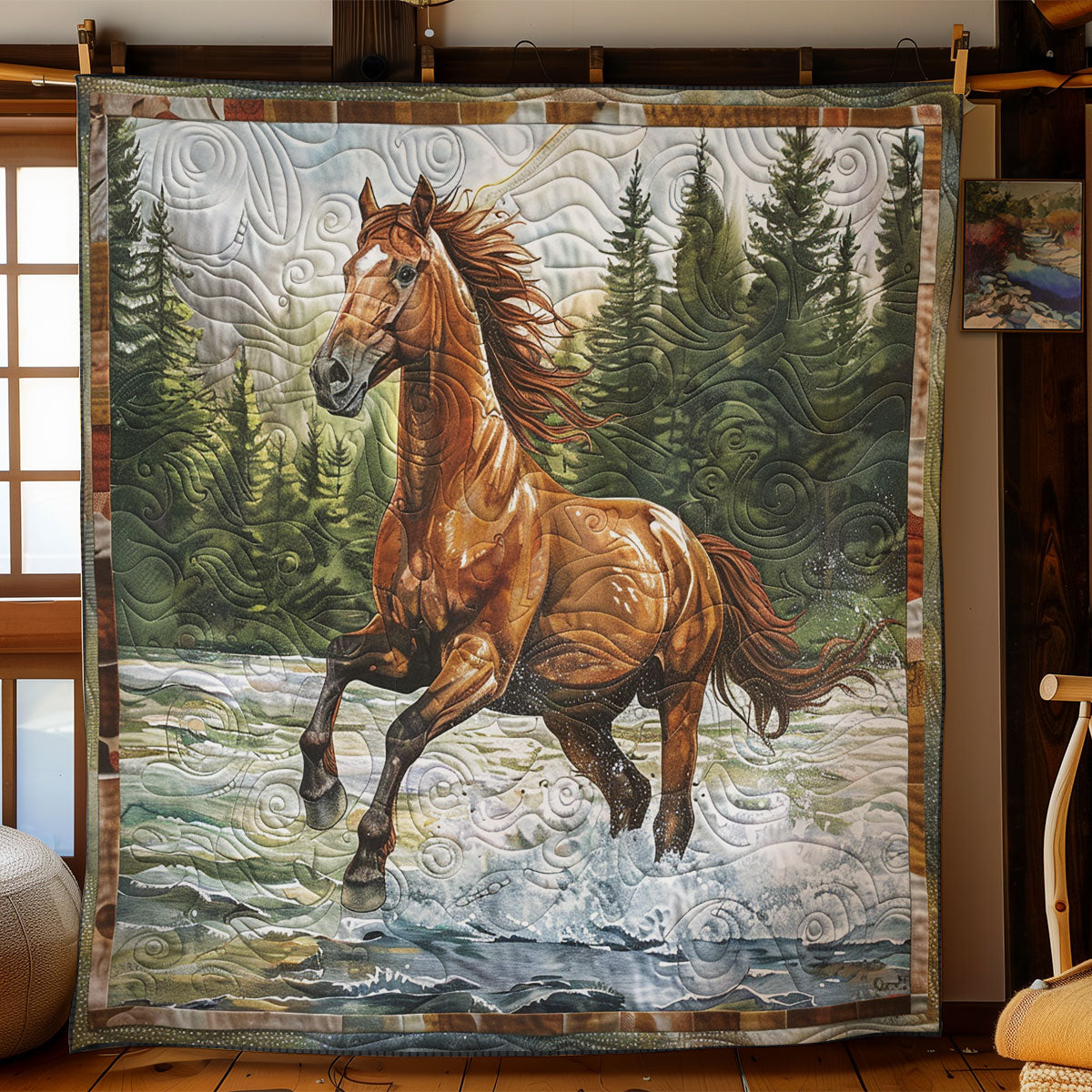 Horse Running SR2308022CL Quilt