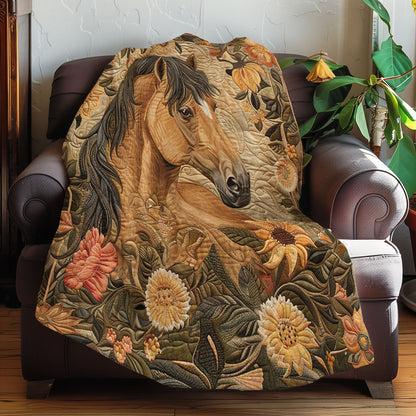 Horse and Blossom WN3007031CL Quilt