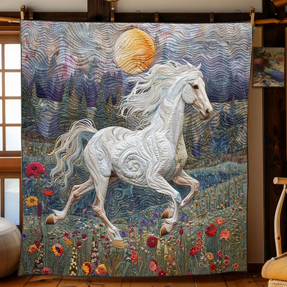 Horse's Blossoming Journey WN2408182CL Quilt