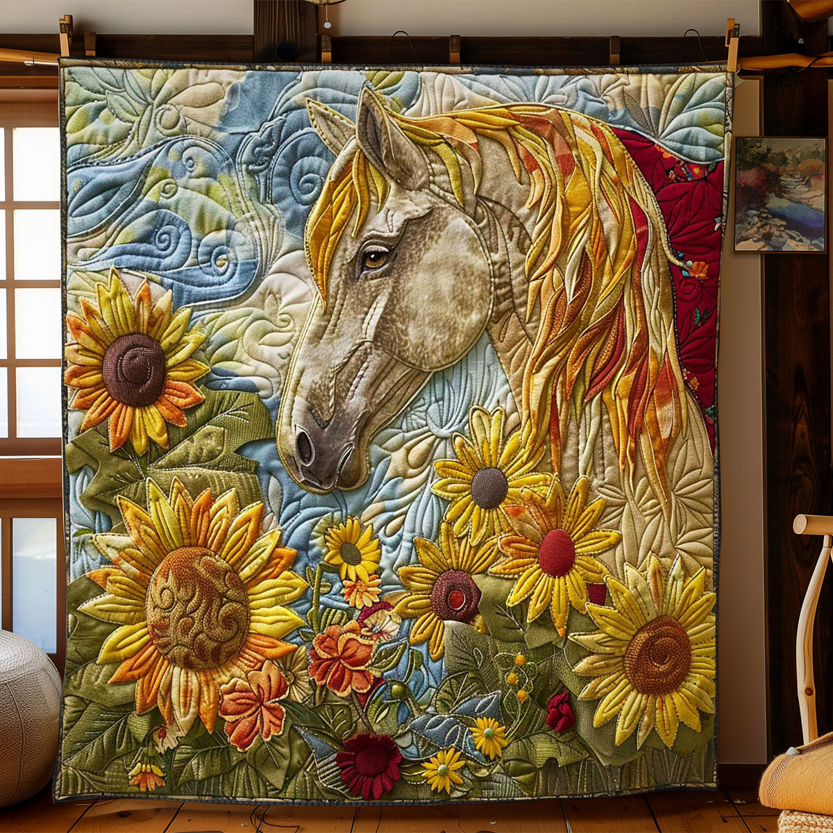 Horse's Sunny Ride WN2408178CL Quilt