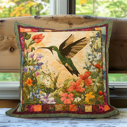 Hummingbird And Flowers WN0208081CL Quilt Pillow Case