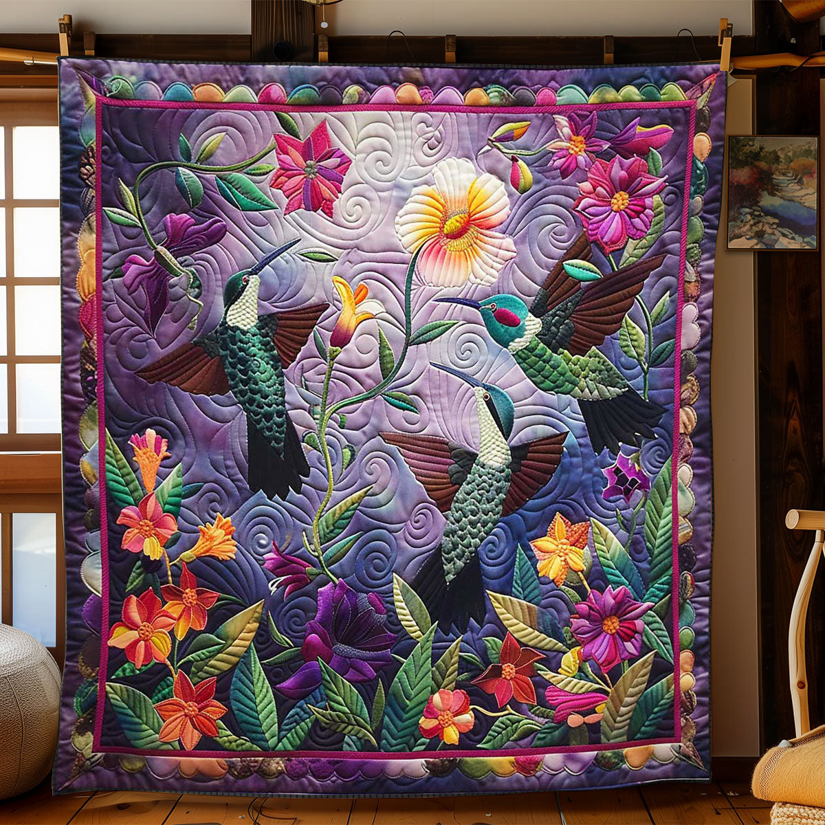 Hummingbird Aura WN1408096CL Quilt