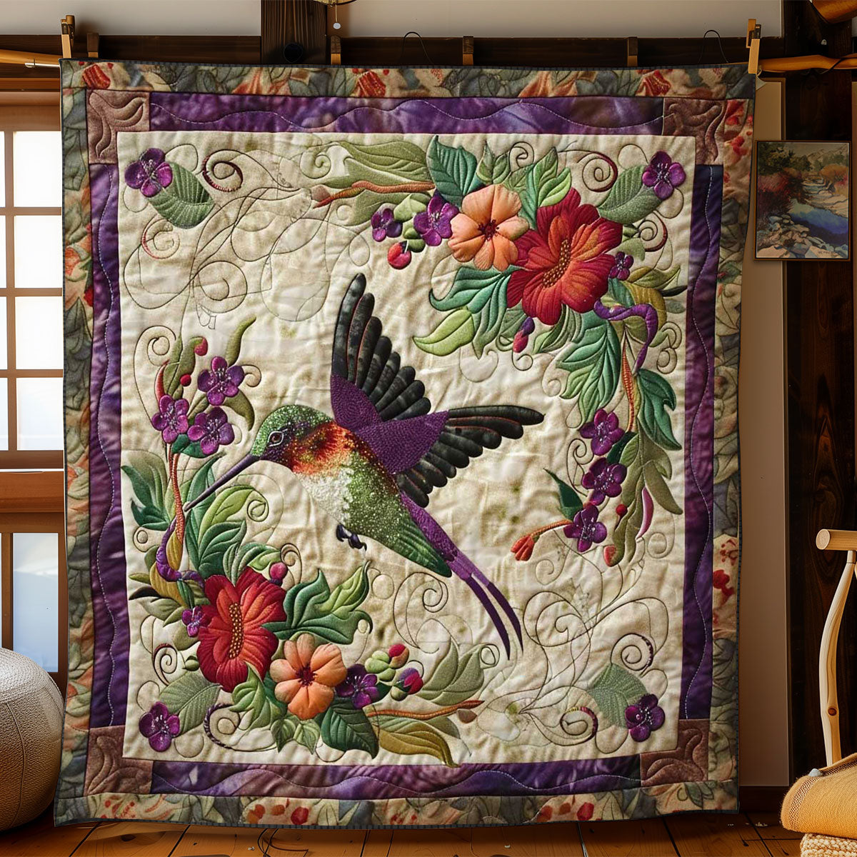 Hummingbird Delight WN1408072CL Quilt