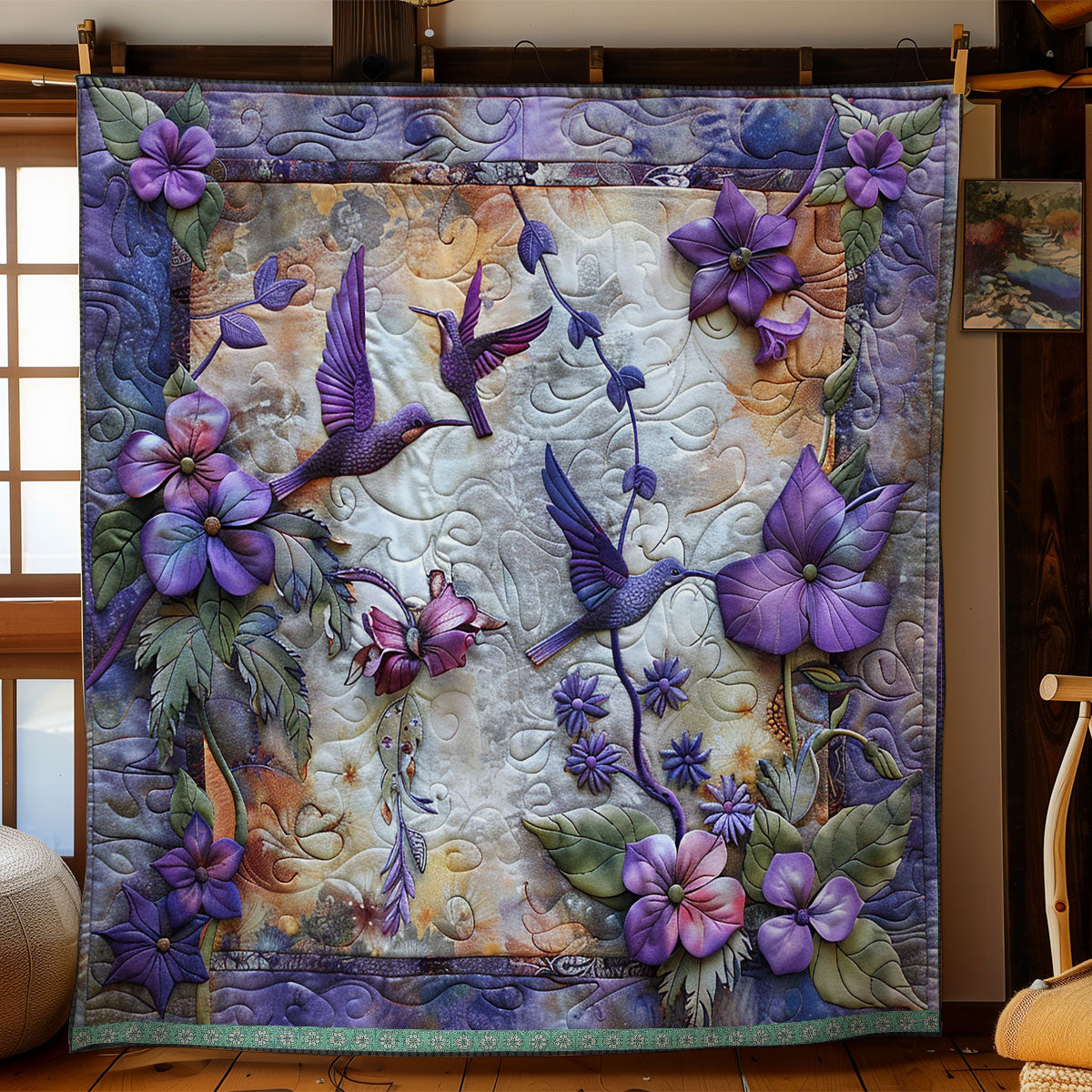Hummingbird Elegance WN0909010CL Quilt