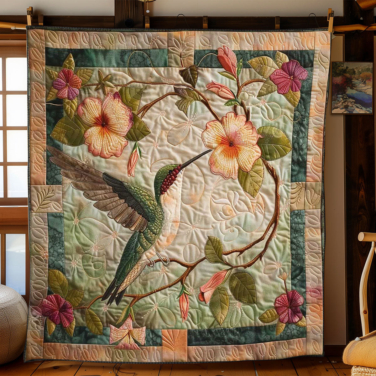 Hummingbird Enchantment WN1408080CL Quilt