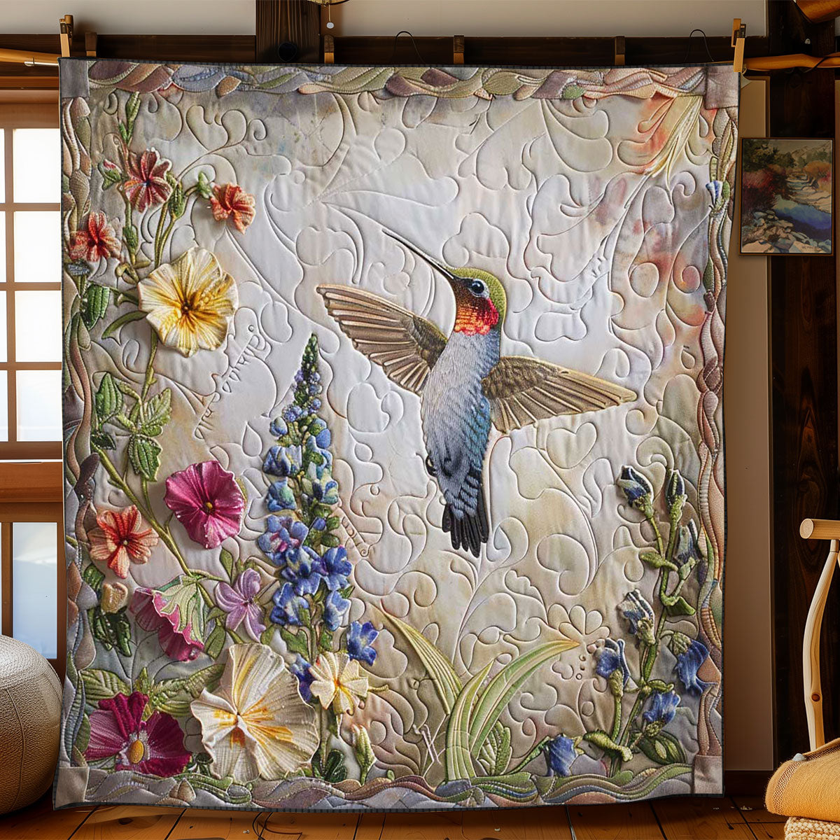 Hummingbird Meadow WN1908023CL Quilt