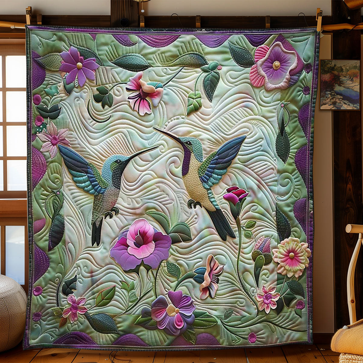 Hummingbird Sparkle WN1408100CL Quilt