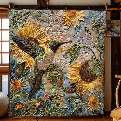 Hummingbird Sunflower WN1908009CL Quilt