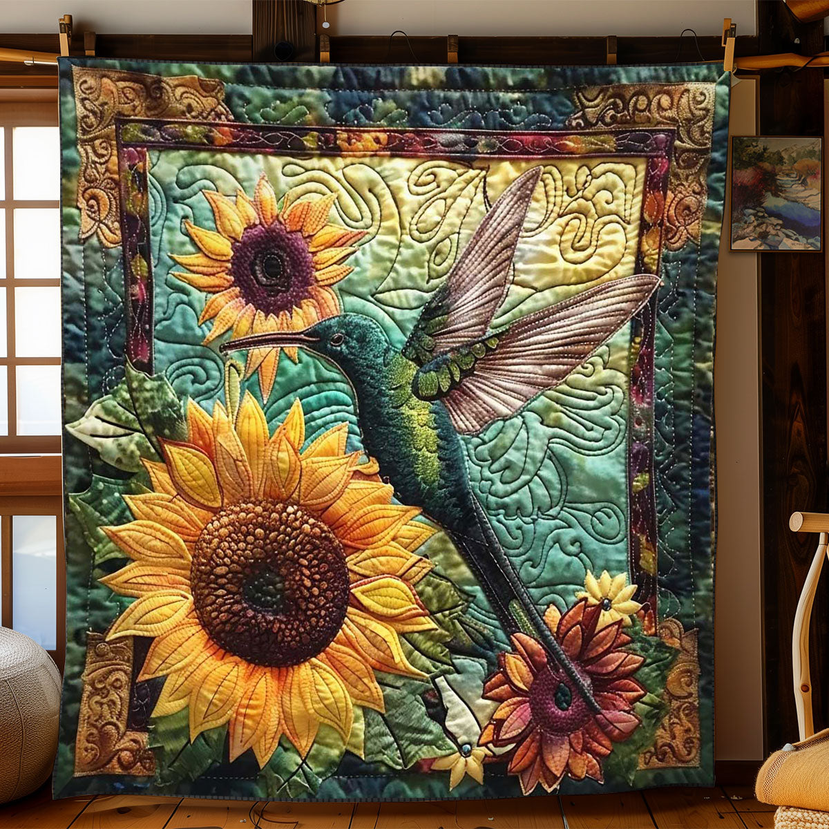 Hummingbird Sunshine WN1908011CL Quilt