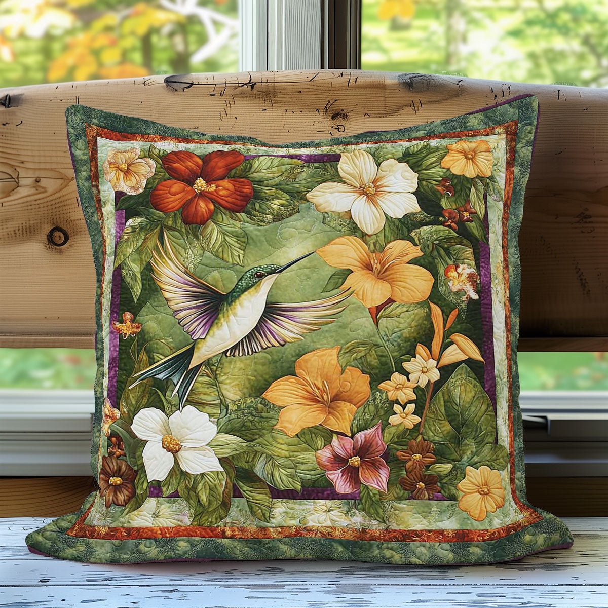 Hummingbird WN0208082CL Quilt Pillow Case