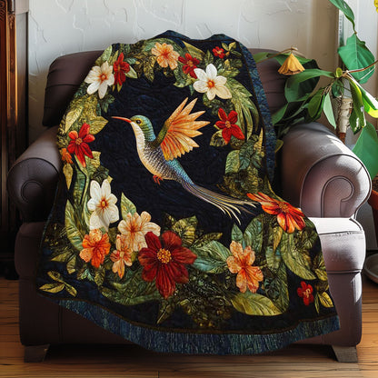 Hummingbird & Flowers WN0208043CL Quilt