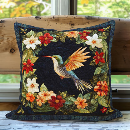 Hummingbird & Flowers WN0208080CL Quilt Pillow Case