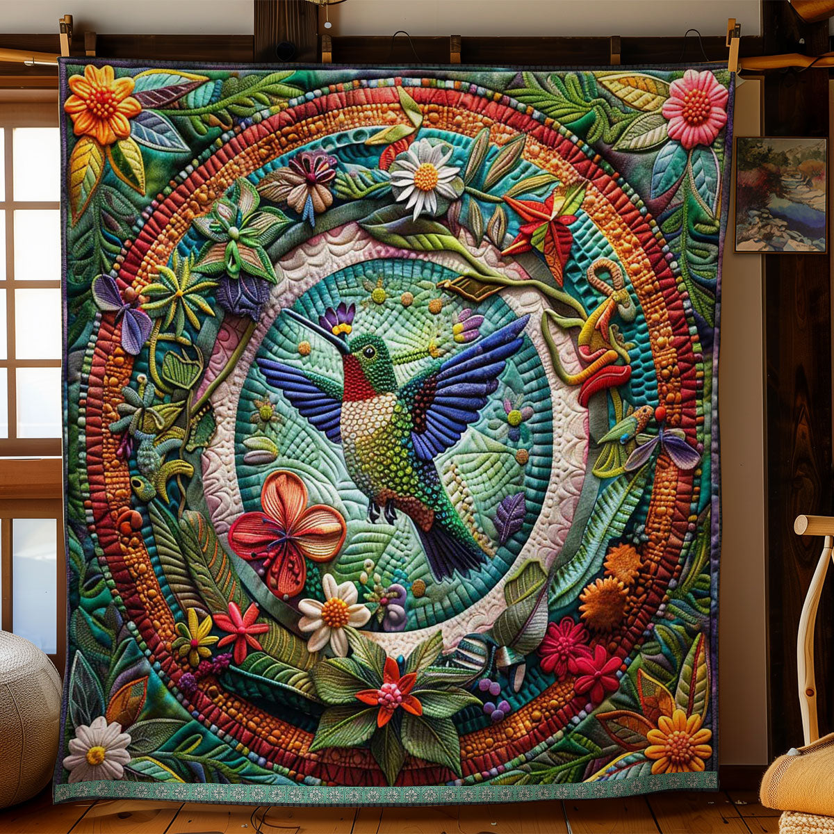 Hummingbird’s Garden Of Dreams WN1609042CL Quilt
