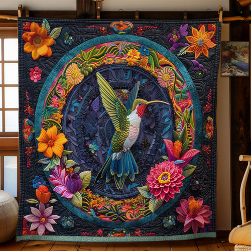 Hummingbird's Radiant Dance WN1609031CL Quilt