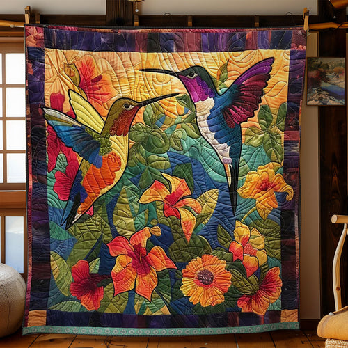 Hummingbirds Harmony WN0509056CL Quilt