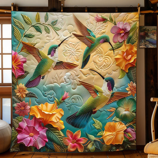 Hummingbirds In Bloom WN2608039CL Quilt