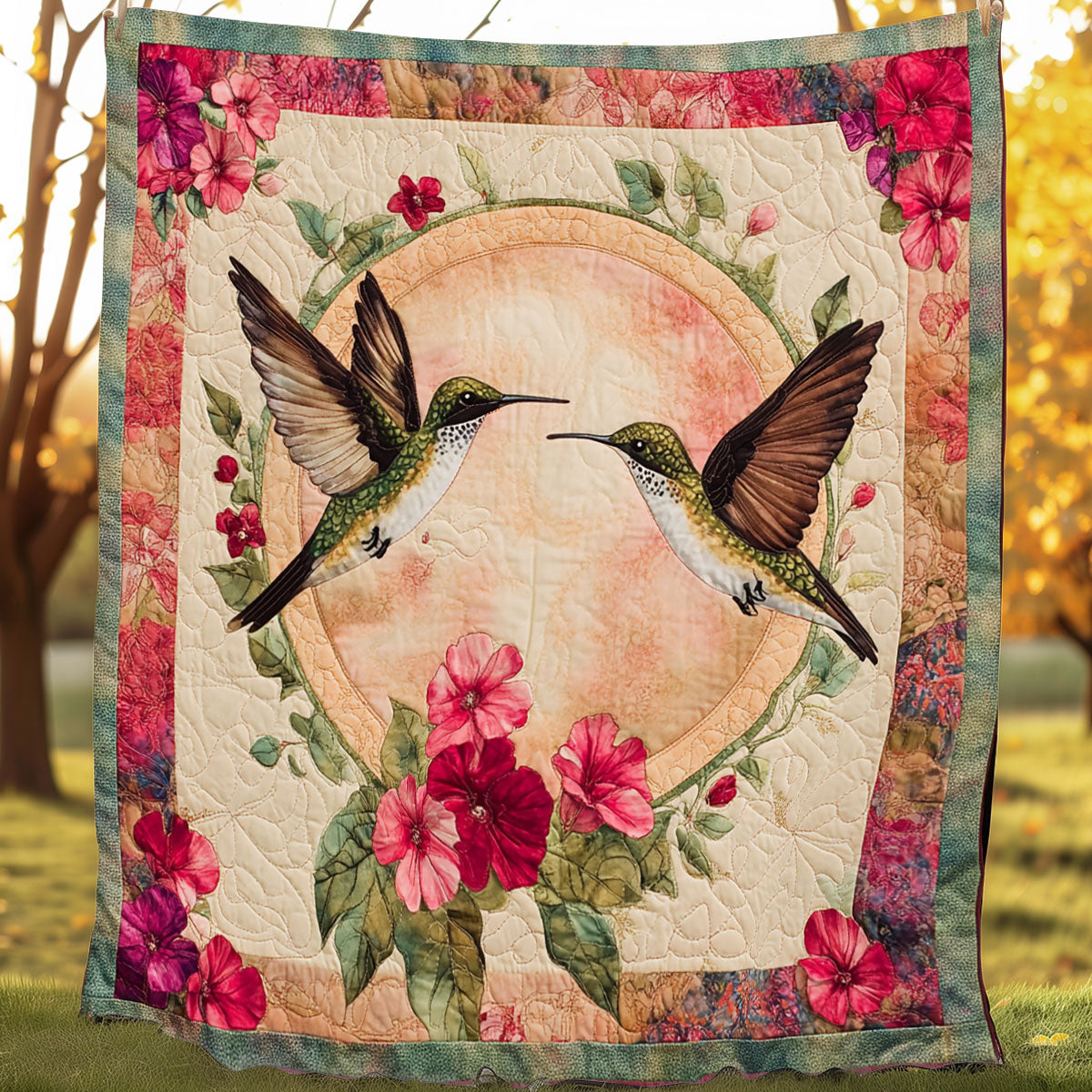 Hummingbirds SR0708012CL Quilt