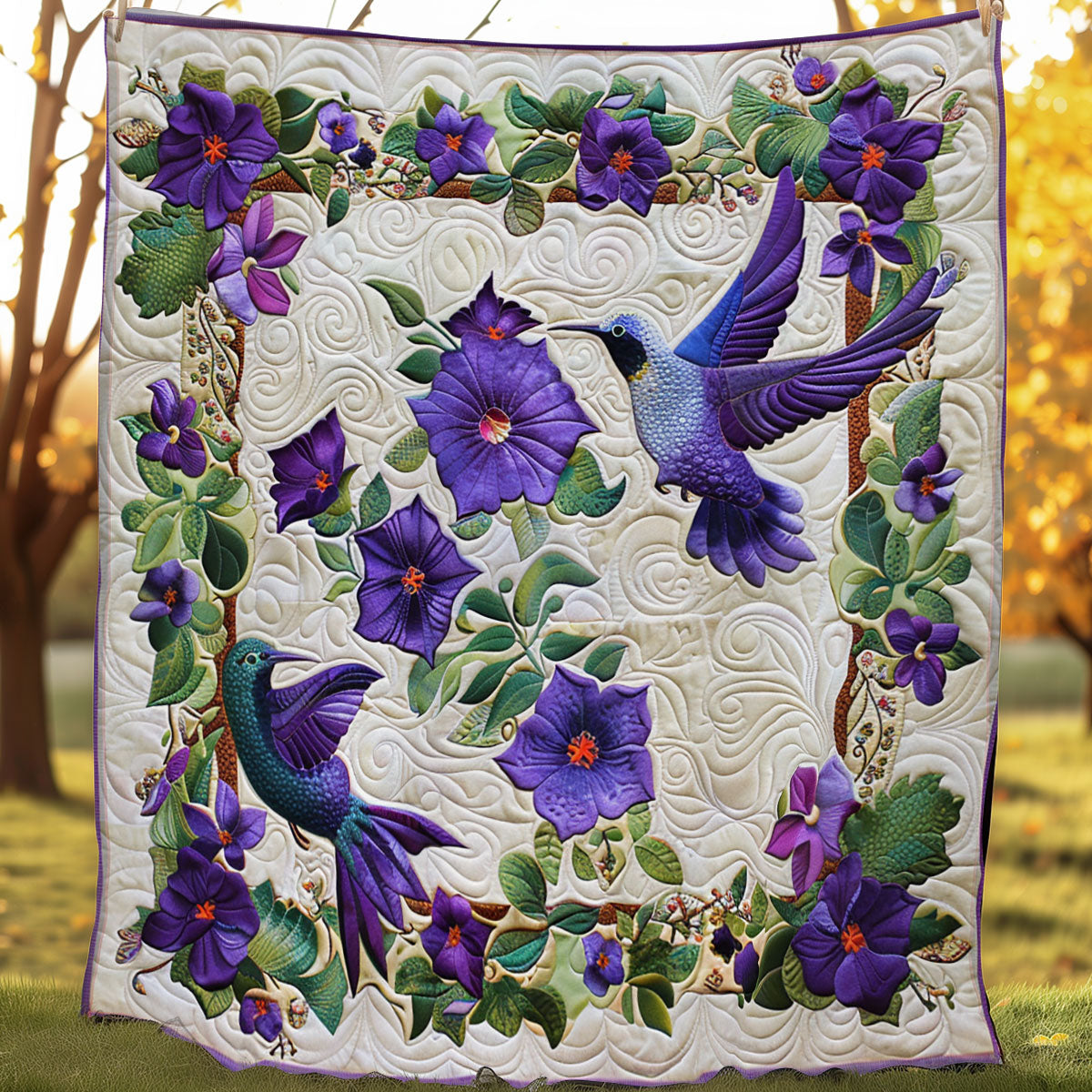 Hummingbirds SR1308047CL Quilt