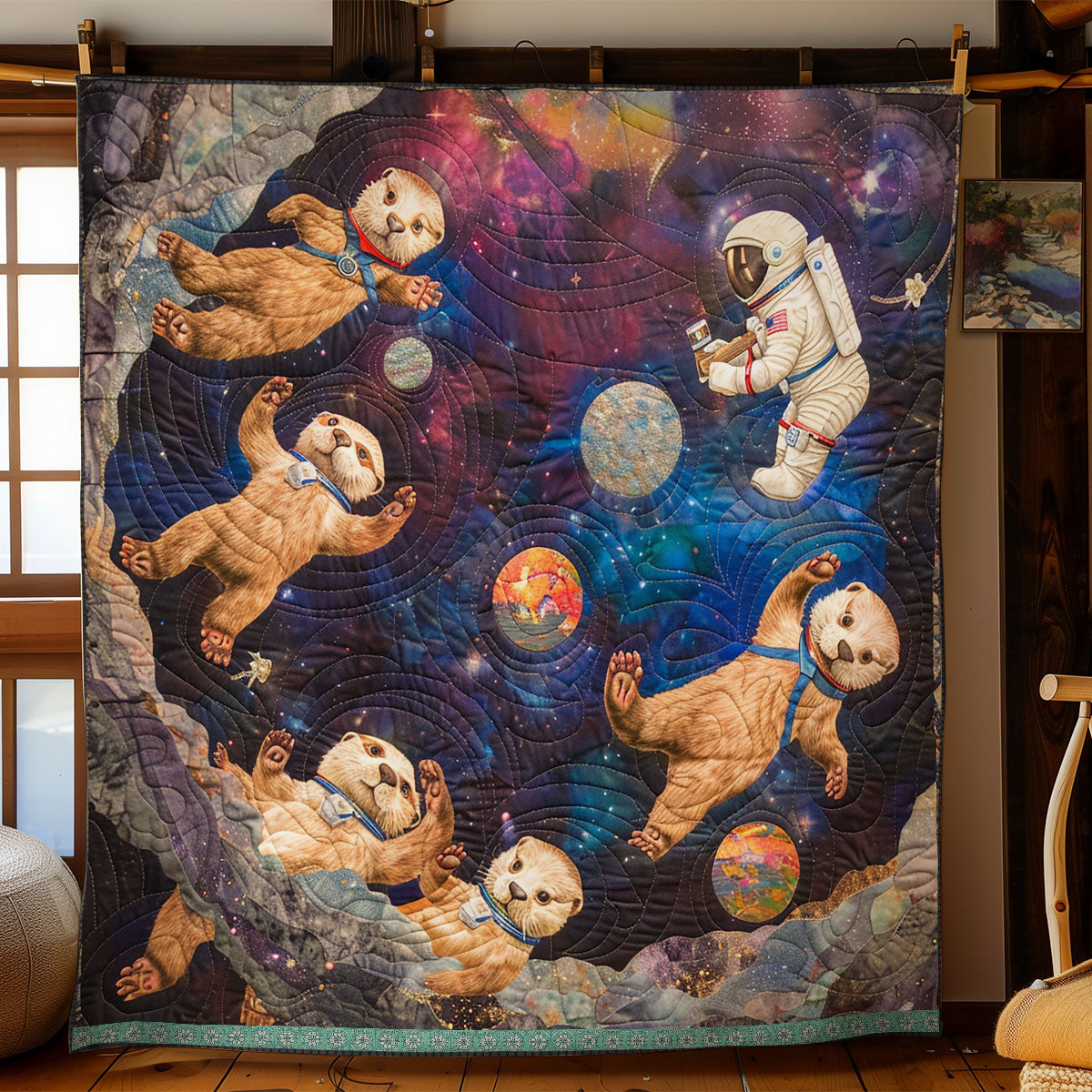 Interstellar Otter Quest WN0909063CL Quilt