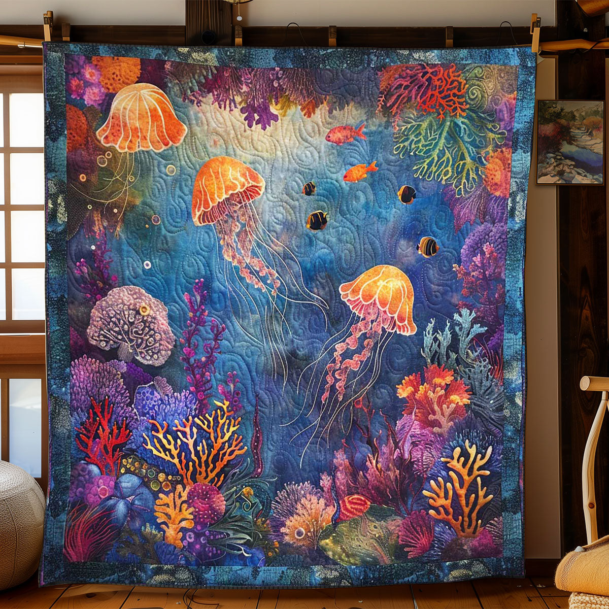 Jellyfish Drift WN1408028CL Quilt