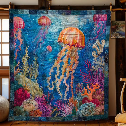 Jellyfish Harbor WN1408020CL Quilt