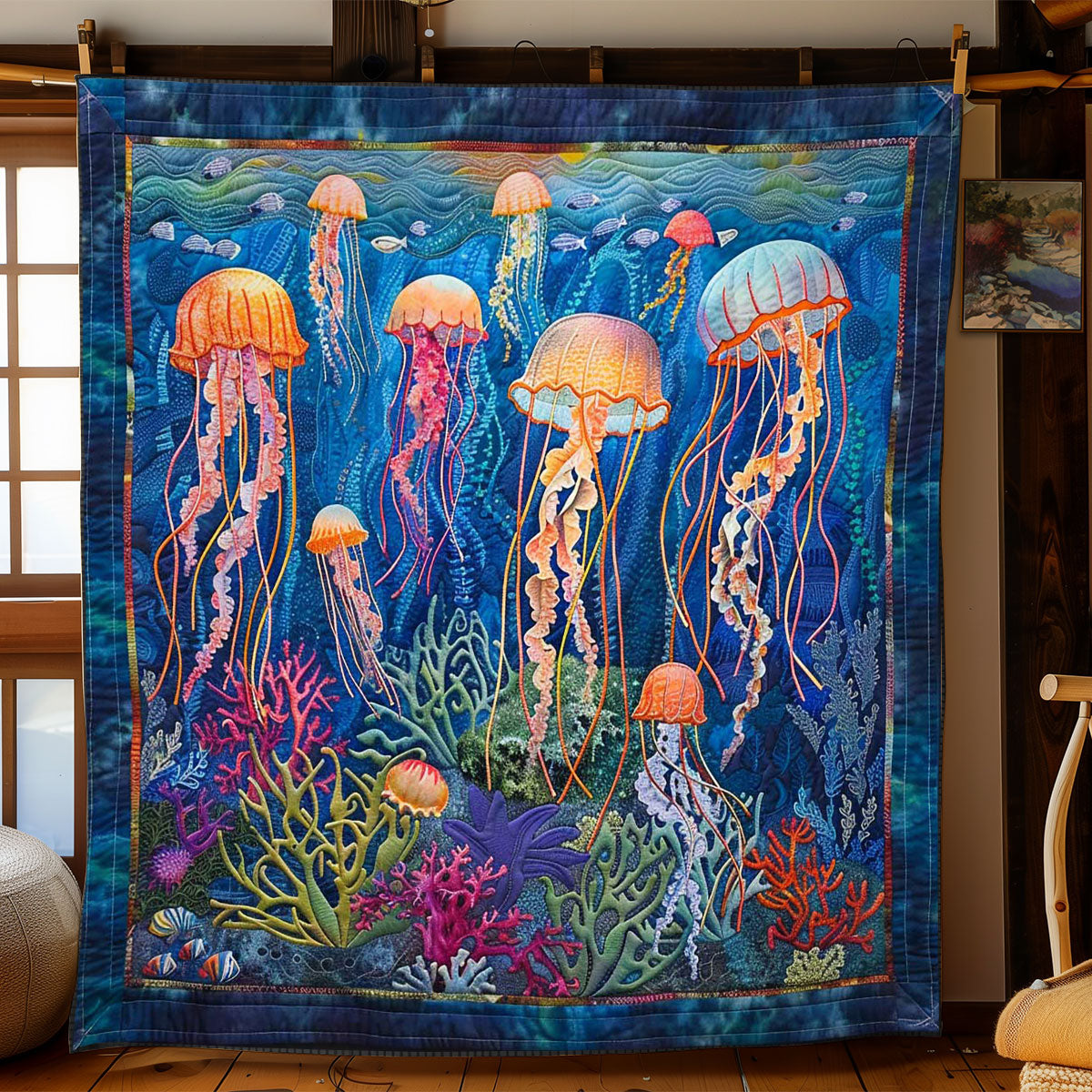 Jellyfish Twilight Bay WN1408027CL Quilt