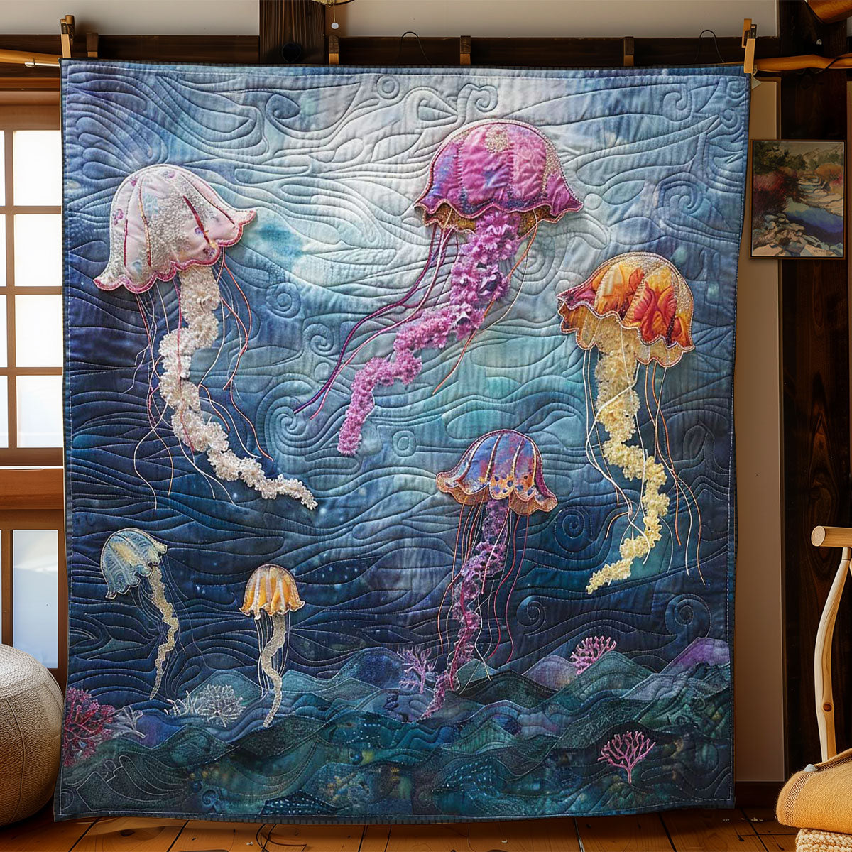 Jellyfish Wonderland WN1408013CL Quilt